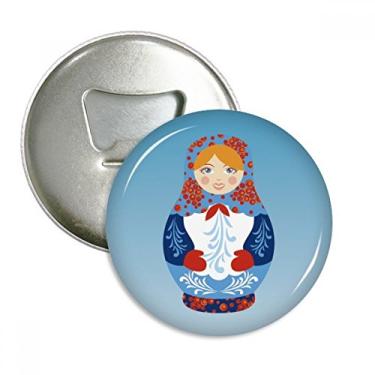 Imagem de Emblema multifuncional com símbolo da Rússia russa para abridor de garrafas e ímã de geladeira