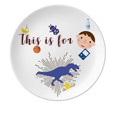 Imagem de Prato de porcelana de caça para homens e meninos