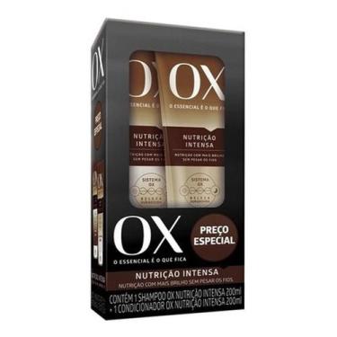 Shampoo 375ml e Condicionador 170ml OX Nutrição Intensa