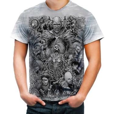 Imagem de Camisa Camiseta Personalizada Attack On Titan Hd 25 - Estilo Kraken