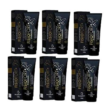 Imagem de Kit com 6 Pomada Massageadora FisioFort Premium 150g Cada