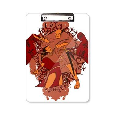 Imagem de Japan Banners Placa de suporte para prancheta padrão japonês A4