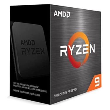 Imagem de Processador AMD Ryzen 9 5950X 100-10000059WOF de 16 núcleos 3,4 GHz soquete AM4 CPU sem ventilador de varejo