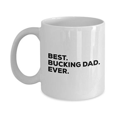 Imagem de Caneca de café Best Bucking Dad Ever – Presente divertido – Para uma ideia de presente – Adicionar ao conjunto de caixas de presente – de Natal – Fa