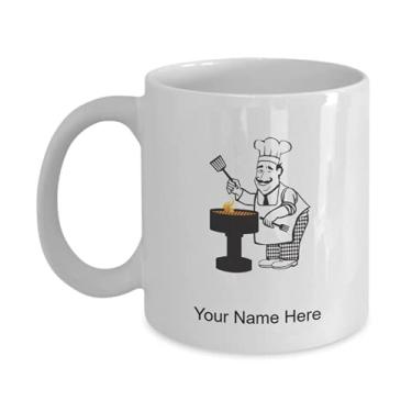 Imagem de Caneca Chief personalizada Caneca de café para amantes de chefes ideias crianças meninos meninas Amor - Caneca de café de 325 ml