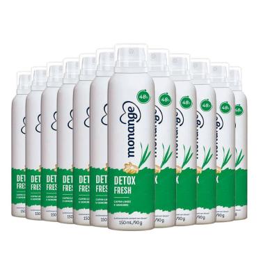 Imagem de Kit Desodorante Aerosol Monange Detox - 90g - 12 unidades