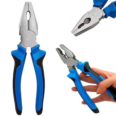 Imagem de Alicate Universal Isolado Profissional 8 Pol 200mm Cabo Emborrachado Dupla Injeção Para Eletricista, 1000V