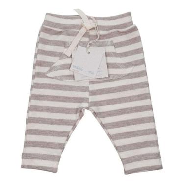 Imagem de Calça Saruel Bebê Marrom 100% algodão Mini.mi Estúdio