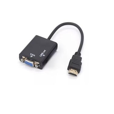 Imagem de CABO CONVERSOR HDMI PARA VGA FEMEA 1 SAIDA DE AUDIO 24 CENTIMETROS SHINKA HD-V