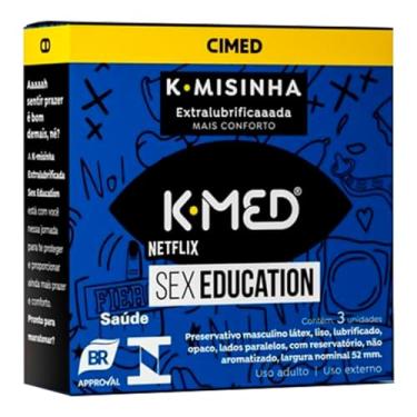Imagem de Camisinha preservativo masculino k-misinha kmed extra lubrificada 1x3 unidades Cimed
