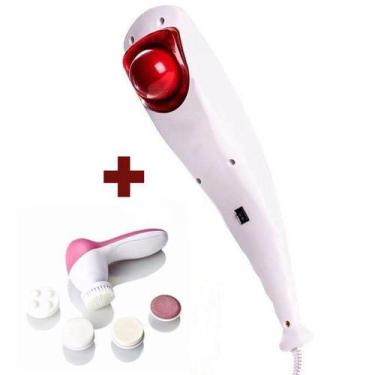 Imagem de Aparelho De Massagem Infravermelho 110V + Massageador Facial 5Em1 - Ms