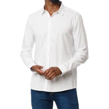 Imagem de Camisa slim básica, Calvin Klein, Masculino, branco, XGG