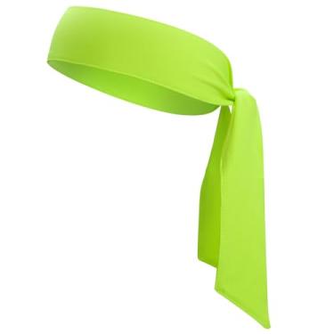 Imagem de ONUPGO Faixa de cabeça para homens e mulheres, faixa de transpiração esportiva ajustável Ninja tiara de karatê amarrada nas costas, faixa de cabeça de treino para absorção de suor para esportes,
