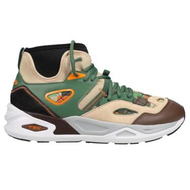 Imagem de PUMA Tênis masculino preto Fives X TRC Blaze High Casual - Verde, Deep Forest Light Sand Chestnut, 41 BR