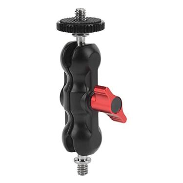 Imagem de Suporte de lâmpada de cabeça dupla Adaptemera Clamp Mount Head Shoe Mount Adaptemera Aries, Head Arm Er Clamp Mount with 1/4 S Hole CRA Articulating Arm Mount for Outdoor