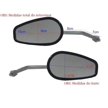 Imagem de Espelho retrovisor modelo harley meteor 350 royal enfield