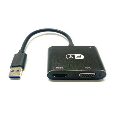 Imagem de Adaptador usb 3.0 para hdmi vga multi-display 2 em 1