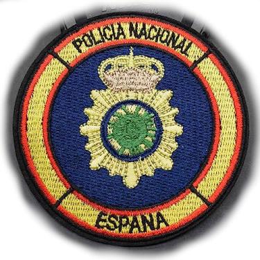Imagem de Emblema Espana Policia Nacional Espanha National Police Corps logotipo 8 cm aplique de ferro para roupas