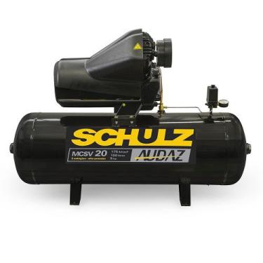 Imagem de Compressor Ar 20pcm 5hp 150lts Trifásico Mcsv20 Audaz - Schulz