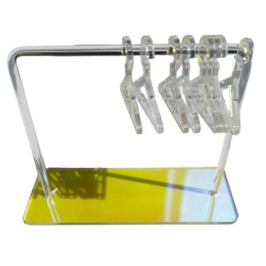 Imagem de UGPLM Brinco expositor, suporte de brinco acrílico fotografia prop decoração jóias organizador mini cabide rack para loja varejo