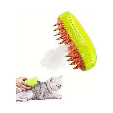 Imagem de Escova Para Gatos A Vapor 3 Em 1 Pente Stea-Autolimpante Escova Vaporizador Pente de Remoção de Pelos Cães E Gatos (1 unidade)