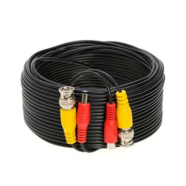 Imagem de Cables Direct Online Cabo de alimentação BNC pré-fabricado preto de 1,5 m para CCTV, câmera de segurança, DVR, sistema de vigilância, cabo plug & play tudo em um