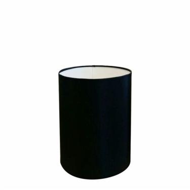 Imagem de Cúpula Abajur Cilíndrica Cp-8004 Ø15x25cm Preto