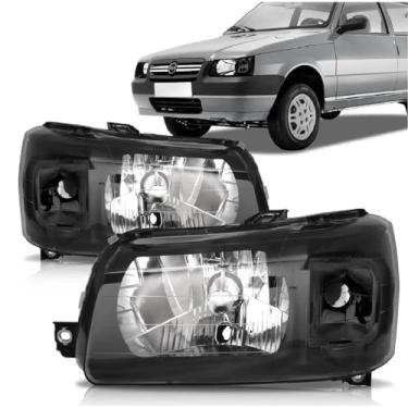 Imagem de Farol Uno Fiorino 2004 2005 2006 2007 2008 2009 2010 2011 2012 2013 Máscara Negra - UNIDADE Lado:Direito(Passageiro)