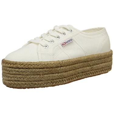 Imagem de Superga Tênis feminino alpargata, Branco, 9.5 Women/8 Men