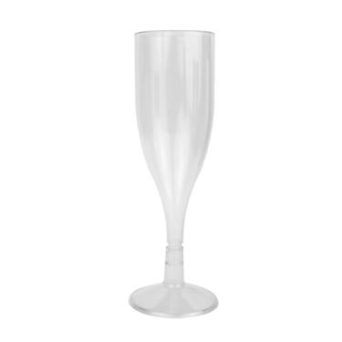 Imagem de Kit Taça Champanhe 150 Ml Tipo Acrílico 12 Unidades (CRISTAL)