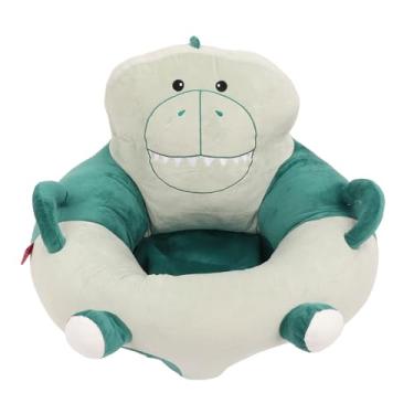 Imagem de Cadeira de sentar para bebês, suporte para bebês, sofá macio, adorável, desenho animado, aprendizagem precoce, cadeira sentada, travesseiro espreguiçadeira de bebê (Dinosaurie)