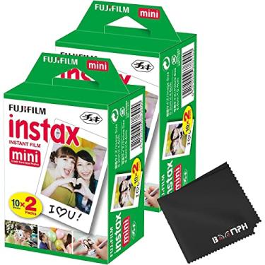 Imagem de Fujifilm Instax Mini Filmes para câmeras instantâneas: Total de 40 fotos, (10 folhas x 4), capture memórias a qualquer hora, em qualquer lugar, solução abrangente de tecido de desempenho definitivo da