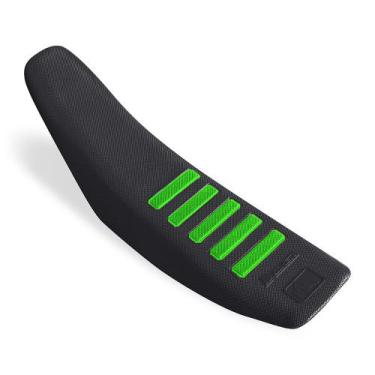 Imagem de Capa de Banco Para Motos Preto e Verde Tamanho Universal - Biker