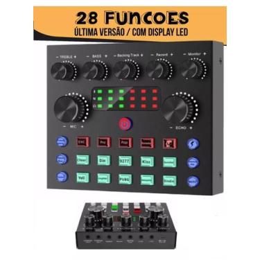 Imagem de Profissional Mesa Placa De Som efeito Áudio mixer Conjunto Interface L