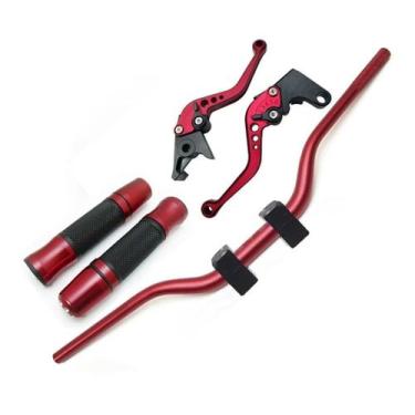 Imagem de Kit Guidão Alto Manopla Fechada Jupiter Manete Tornado Falcon Xre190 3