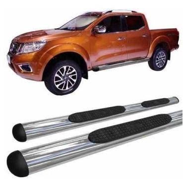 Imagem de Estribo Lateral Frontier 2017 A 2020 Oblongo Oval Cromado - HOZZ