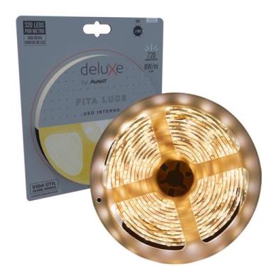 Imagem de Fita Led Luce Cob 5 Metros 8w/m 320 leds Branco Quente 3000K - Avant