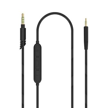 Imagem de Linkidea Cabo de áudio com microfone para fones de ouvido JBL Tune 770NC/670NC, cabo auxiliar de substituição TRRS de 3,5 mm para TRS de 2,5 mm com microfone embutido e controle de volume (1,5 m)