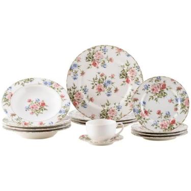 Imagem de Aparelho de Jantar Chá 20 Peças Alleanza Faiança - Redondo Flat Romant