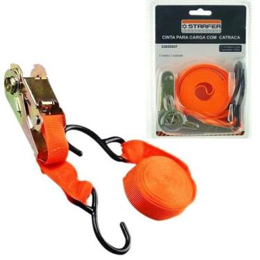 Imagem de Cinta Para Amarrar E Prender Carga Com Catraca 4,5 Mt - Starfer - Star