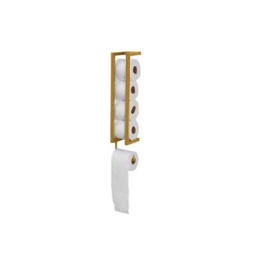 Imagem de Porta suporte Papel Higiênico de Parede Liz para 5 rolos - Casa Donne,