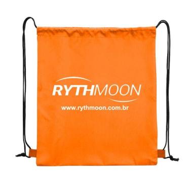 Imagem de Mochila Sacola Em Nylon Para Acessórios Sacochila Rythmoon, Laranja