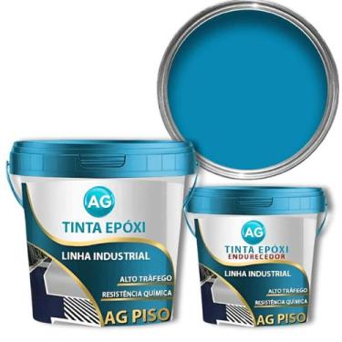Imagem de Tinta Epoxi Industrial Azul Claro AG - RAL5012 - Resinas ag, 6KG