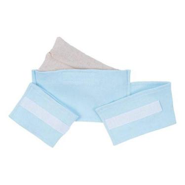 Imagem de Cinta Térmica Bebê Herbal Cólica Gases Bolsa De Ervas Buba, Azul