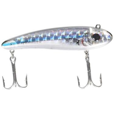 Imagem de Bomber Lures Mullet lento, isca de pesca de água salgada, excelente para truta salpicada, peixe-vermelho, stripers e mais, 8 cm, 5/8 ml, Mullet prata