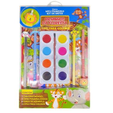 Imagem de Livro - Meu Primeiro Kit de Artes - Bichinhos da Floresta