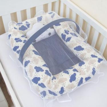 Imagem de Ninho Redutor Quadrado Com Mosquiteiro - Menino/Menina/ 3 PEÇAS - Lalu