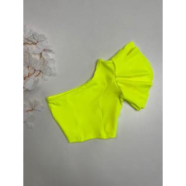 Imagem de Cropped Para Criança Nula Manga Lançamento Babado Blogueira - AK FASHI