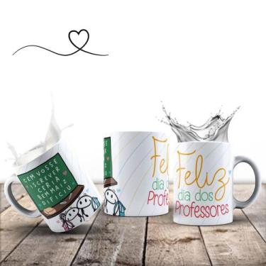 Imagem de Caneca Engraçada Professores Cem Vosse Iscrever Ceria Bem Maiz Dificiu