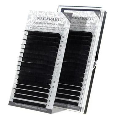 Imagem de Kit 2 Cílios Mink Fio a Fio 0,07D Mix 8 ao 15 - Nagaraku